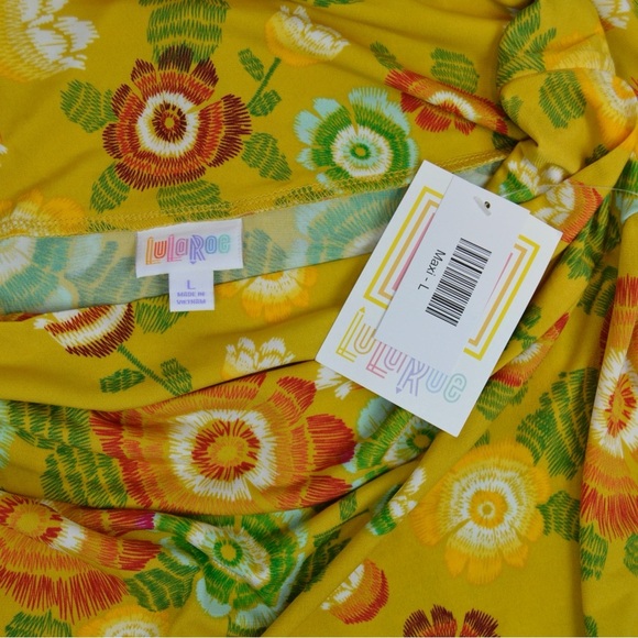 LuLaRoe Mod Floral Print Maxi Skirt, Size Large - NWT - Picture 2 of 6